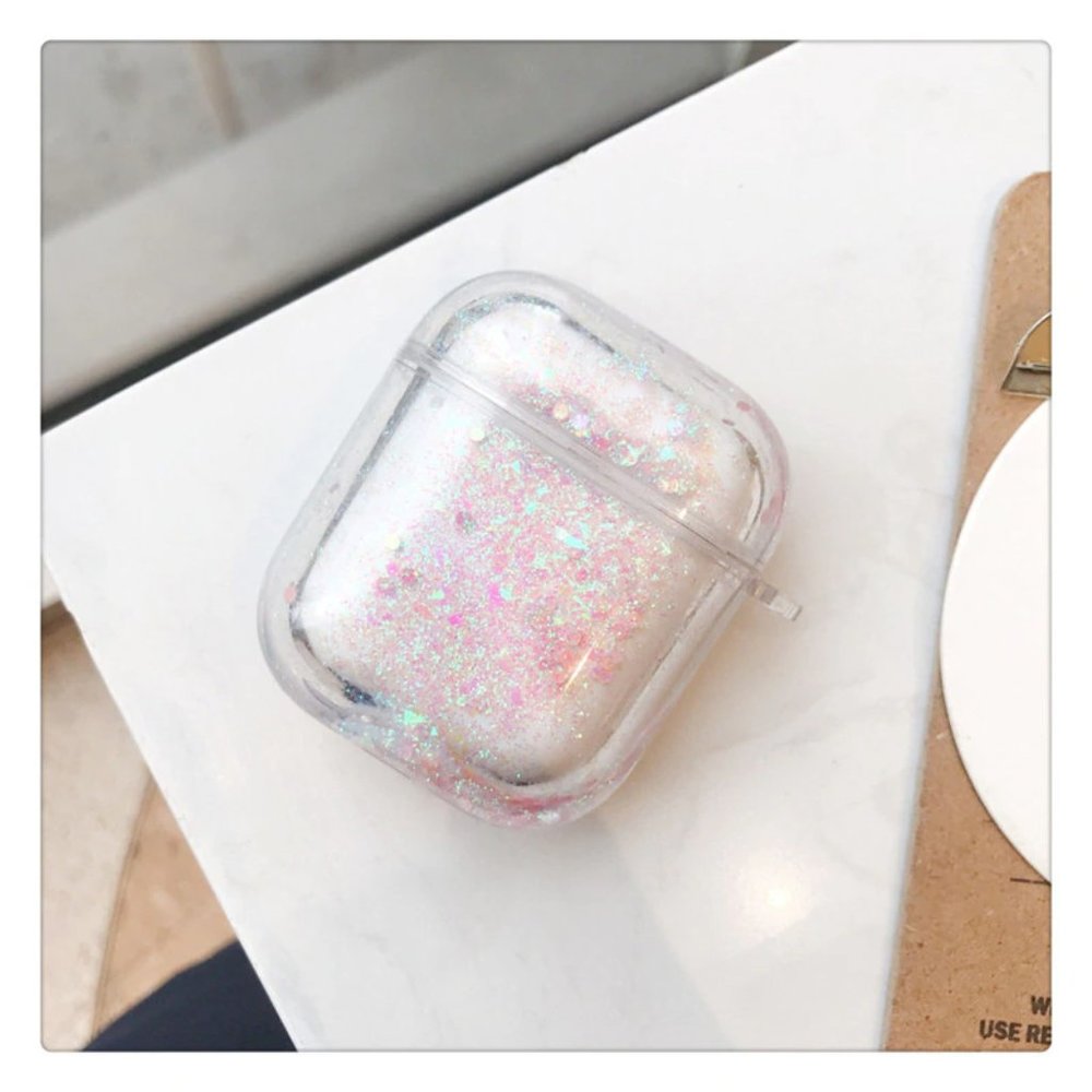Glitter Liquid Quick Sand Airpods 1 2 Pro case - Picture 11 of 13